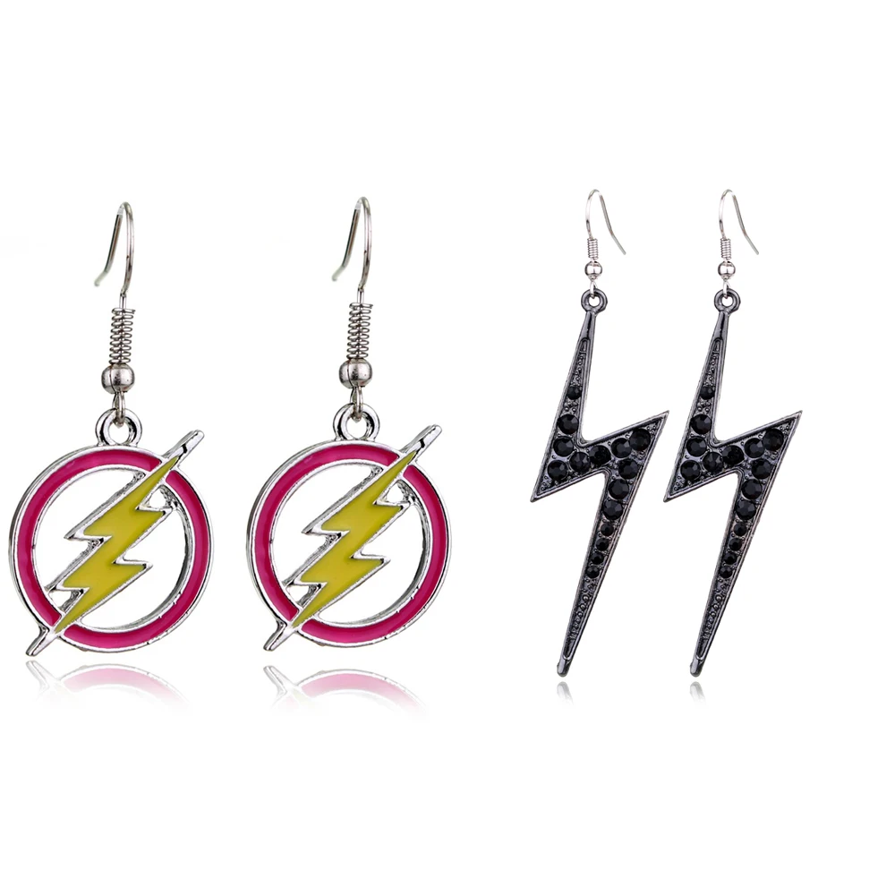 

New Arrival Lightning Earring 1 Pair Yellow Alloy Round Hollowing Jewelry Exquisite For Women Pendientes Punk Party