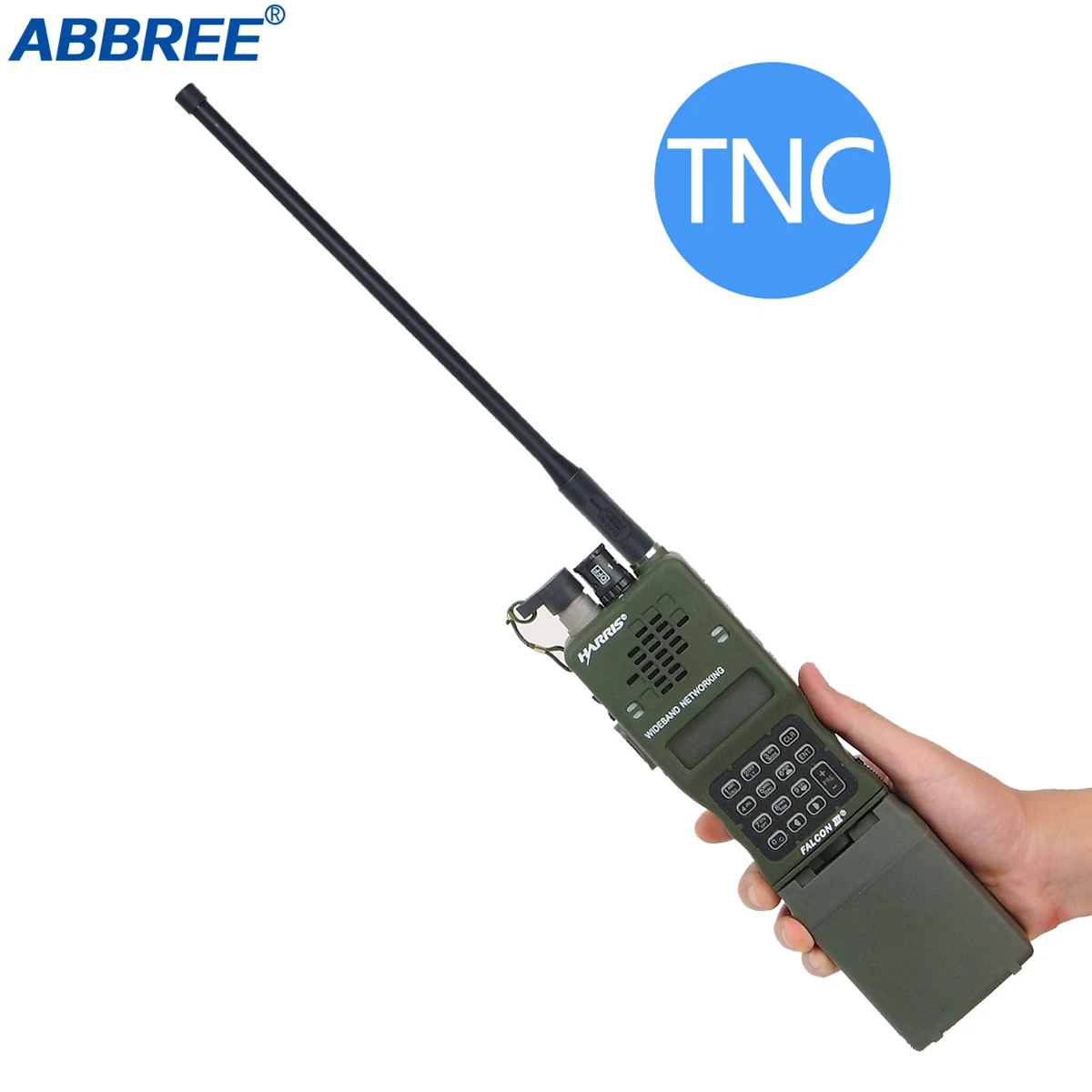 ABBREE TNC AR-152E U.S.Army Двухдиапазонная 144/430 МГц антенна для TCA/TRI Walkie Talkie Kenwood TK-378 harran/PRC-152