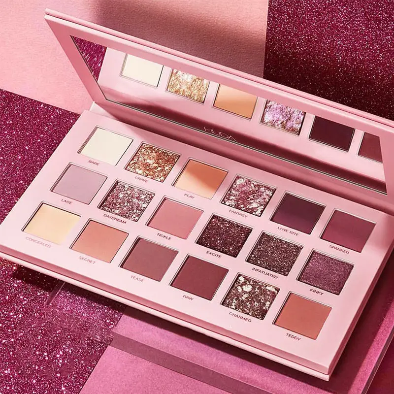 Dumb Pearl 18 Color Eye Shadow Disk Diary Color Makeup Earth Eye Shadow Easy To Wear Natural Luminous Brighten Radiant Beauty