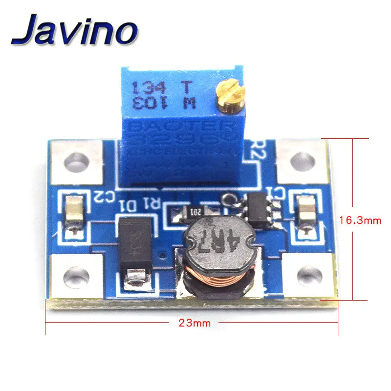 Sx1308 DC-DC Регулируемый повышающий стабилизированный модуль для ограничения напряжения и мощности высокий ток 2A 2-24 В до 2-28 в boost power board