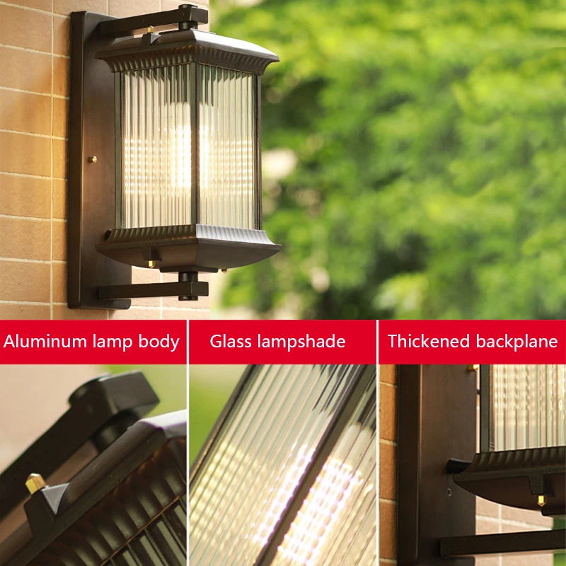 Retro Outdoor Waterproof Lighting Wall Lamps European Style Garden Corridor Balcony Exterior Wall Residential Porch Lamp 5