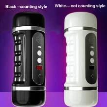 Dual Hole Oral Massager Vibrator Male Masturbation Cup Realistic Artificial Vagina Deep Throat Sucking 12 Modes Massage Toy Man