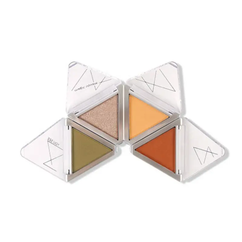 4-color Creative Foldable Eyeshadow Palette Western European Style Glitter Eye Shadow Palette Makeup Cosmetics Tools