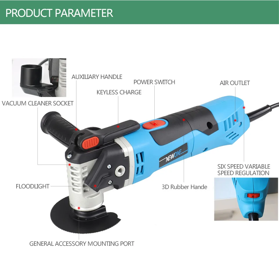 Oscillating Multi-Tools 300W/350W/500W Quick Release Multifunctional Tools Renovator Electric Home Decor Trimmer Power Tools