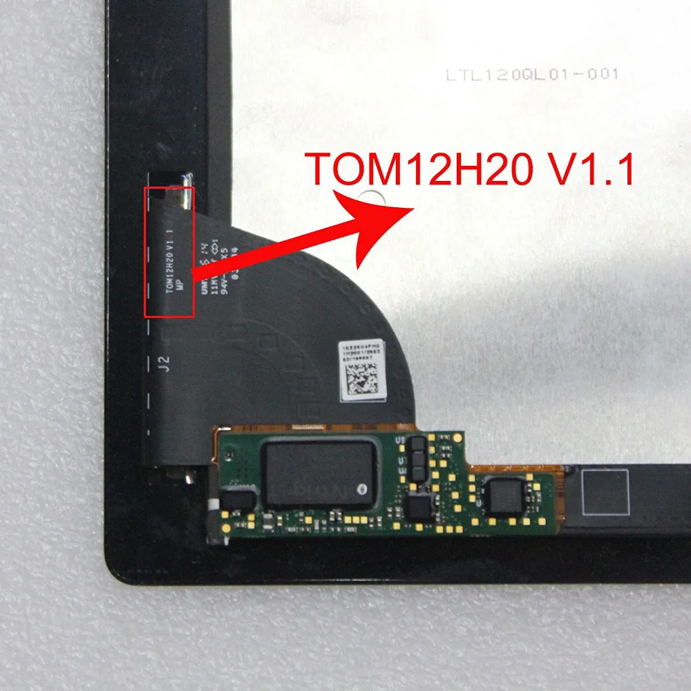 TT lcd сборка, сенсорный ЖК-экран для microsoft Surface Pro 3(1631) TOM12H20 V1.1 LTL120QL01 001, Запасная часть