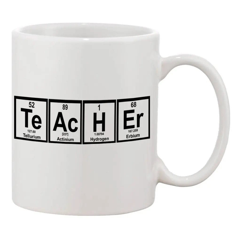 Teacher элементы таблицы керамические кофейные кружки 11 унций