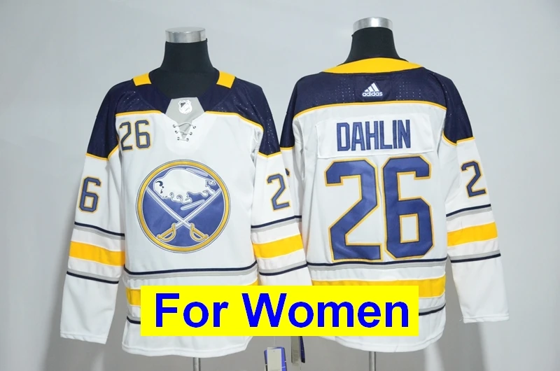 Все сшитые женские майки Buffalo Jack Eichel Rasmus Dahlin Jeff Skinner