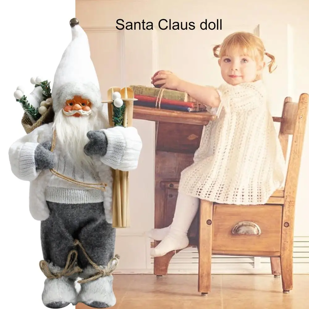30 см Navidad орнамент имитация Санта-Клауса кукла старый человек плюшевая фигурка анимированная кукла Рождественское украшение для дома дерево подарок