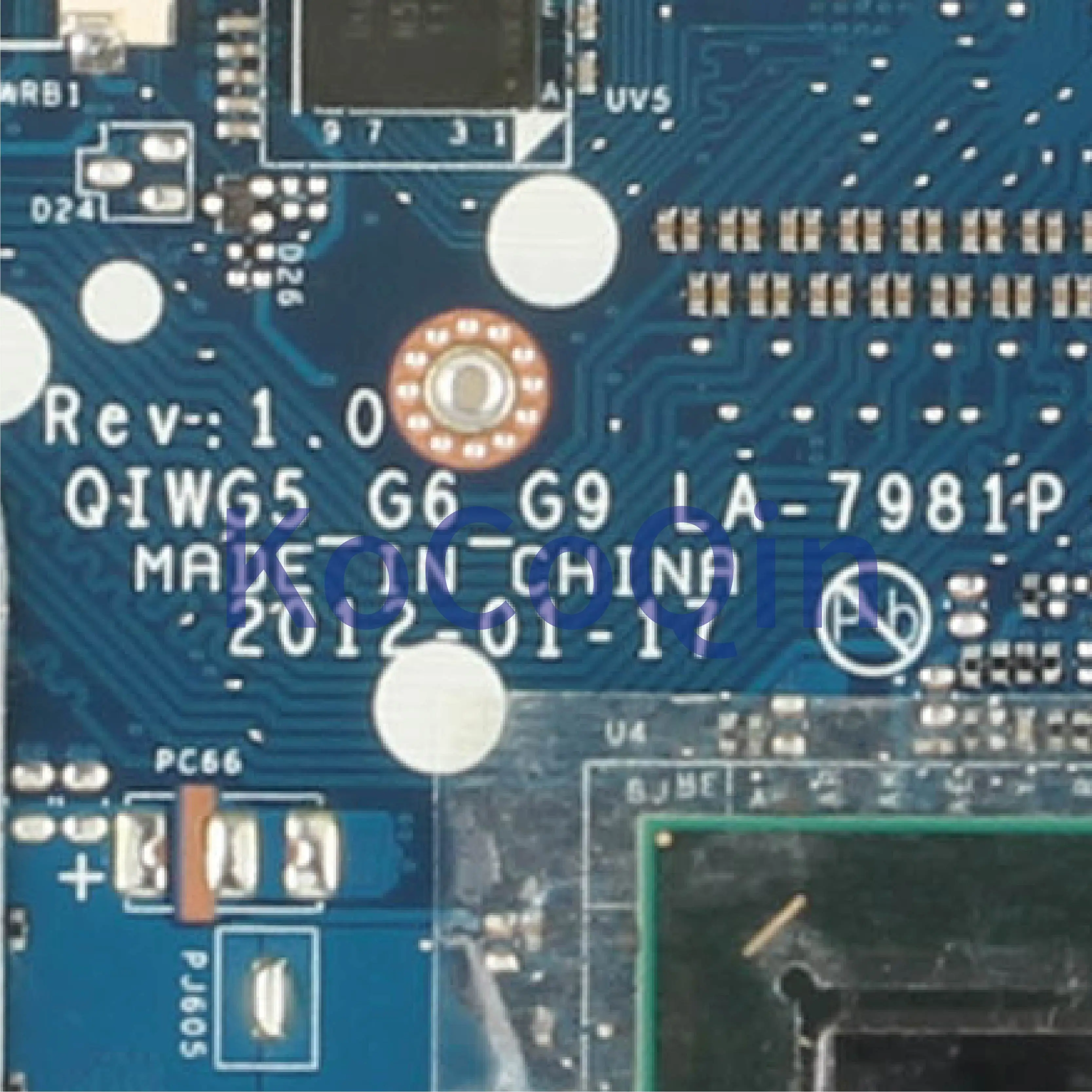 KoCoQin материнская плата для ноутбука LENOVO Thinkpad G580 GT630M материнская плата QIWG5 G6 G9 LA-7981P 90000117 SLJ8E N13P-GL-A1