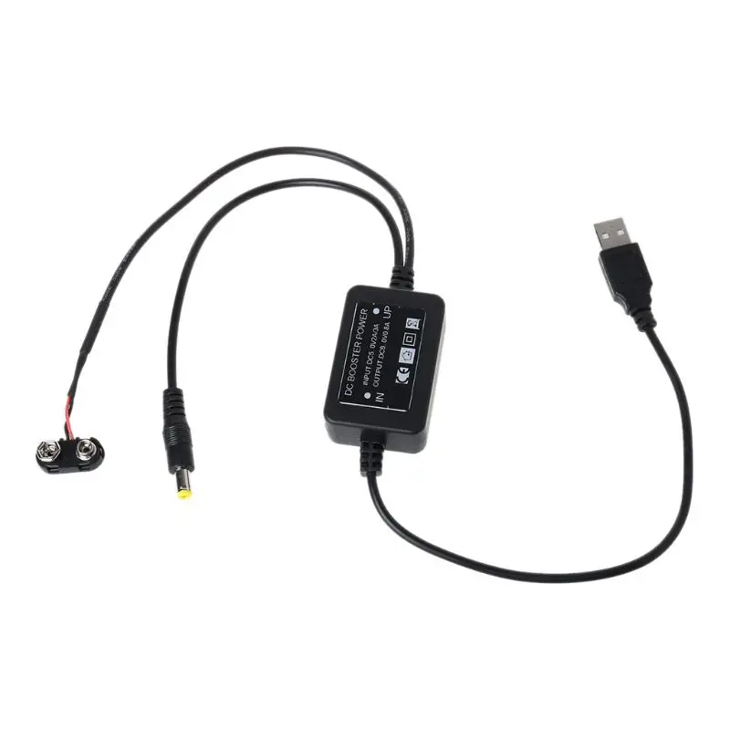 55 см 9 В батарея Eliminator USB 5 в Boost до 9 в кабель для мультиметр микрофон маршрутизатор