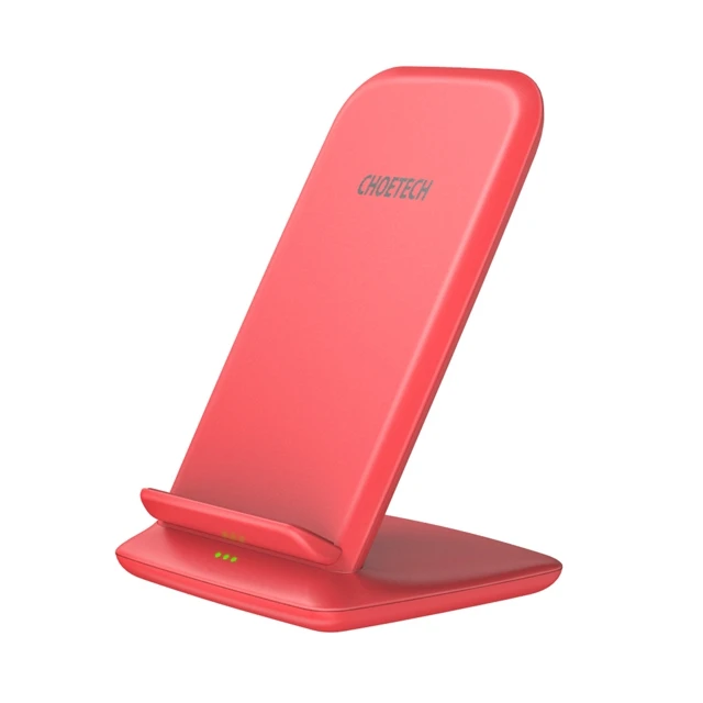 CHOETECH 10 Вт Беспроводная зарядная подставка для iPhone Xs Max Xr X быстрая Qi Беспроводная зарядная док-станция для samsung S9 Xiaomi mi x 3 - Тип штекера: Red