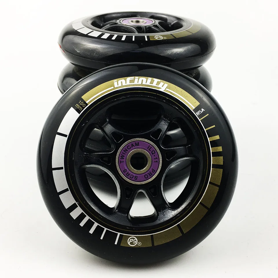 

Scooter Wheel With Bearings ps 2 Pieces / lot 85A 90 100 110mm High Elasticity Precision speed skating wheels Skate Tires
