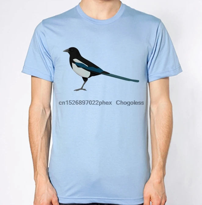 Magpie футболка с рисунком птицы | Мужская одежда