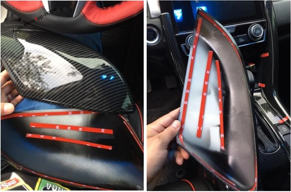 Yimaautotrims снаружи для Honda Civic 2016 2018 2017 ABS зеркало заднего вида протектор Резервное копирование зеркала Чехлы мангала кепки отделкой