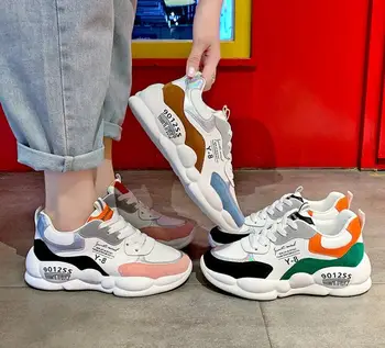 

Nice Autumn New Trend Women Young Girls Fashion Casual Sport Shoes Woman Chunky Sneakers