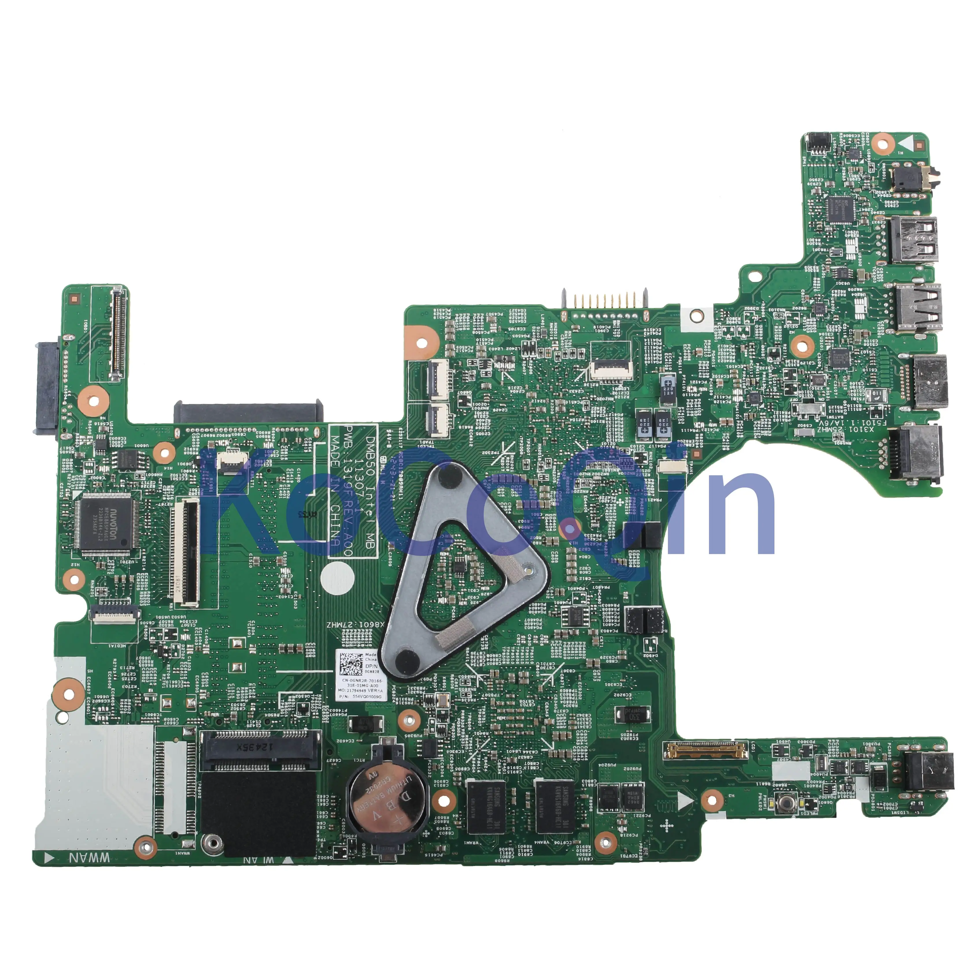 discounted  KoCoQin Laptop motherboard For DELL Inspiron 15R 5523 Core I7-3517U Mainboard CN-0GNR2R 0GNR2R 1130