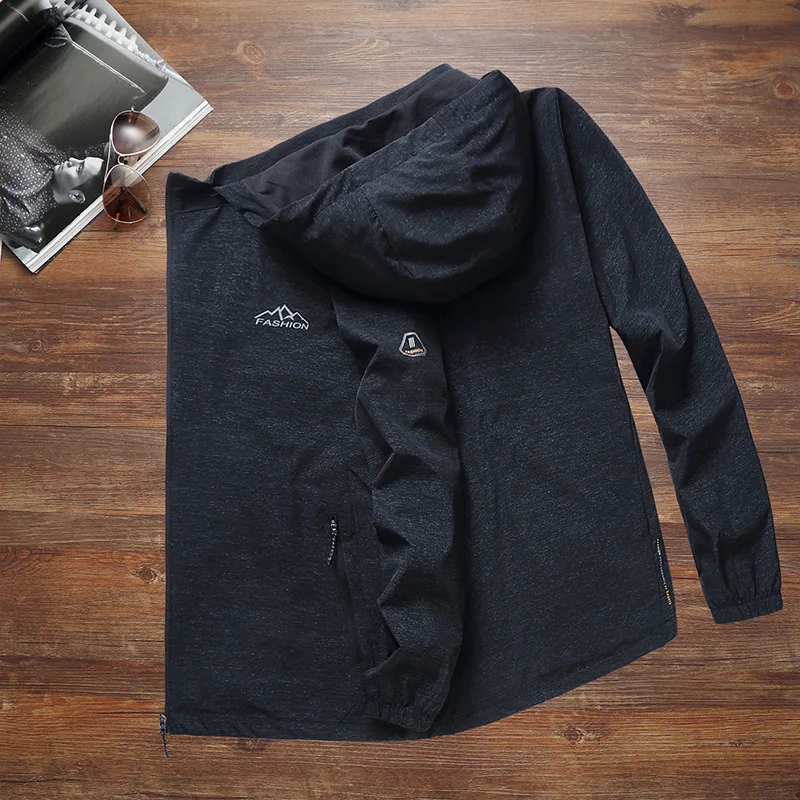 

Spuerpang Jacket Male Plus Fat Plus College Students Coat Extra Large Size Jacket Loose Youth Lian Cap Top Fat Zi Fat Man