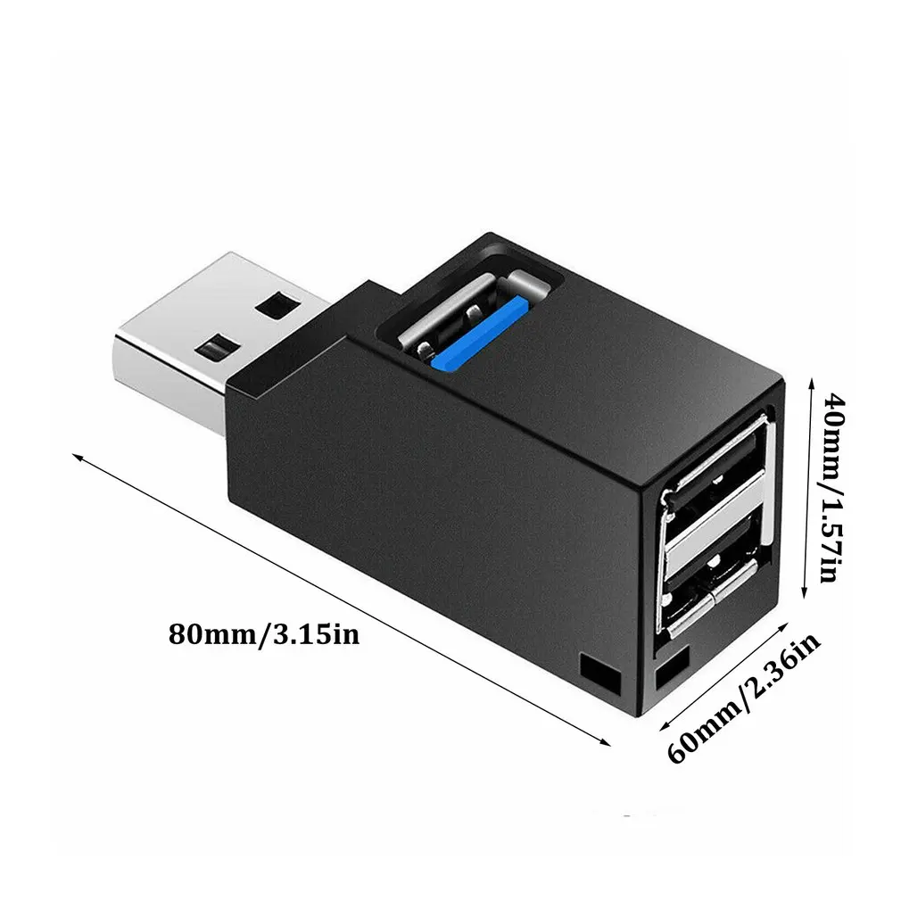 2x3 порта мини USB 3,0 концентратор Высокоскоростной концентратор разветвитель коробка для компьютер, ноутбук, лептоп разветвитель коробка для компьютер, ноутбук, лептоп