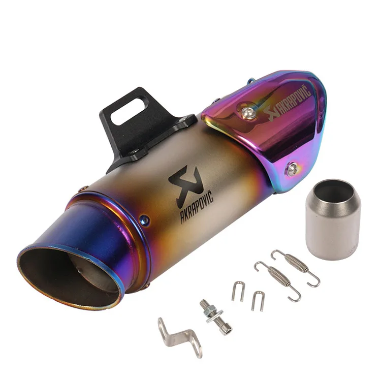 51 мм Универсальный Akrapovic мотоцикл выхлопной трубы для RC390 KTM250 gsxr600 Z750 300R15R25R3R6 Z250