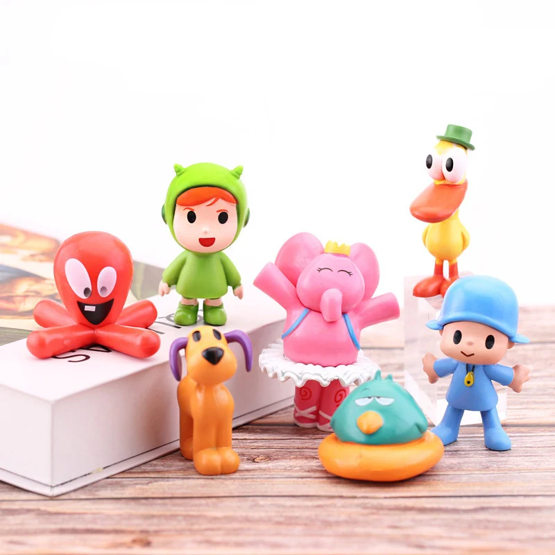 2021 New Hot-selling Source Action Figure Model Pocoyo Cake Decoration Doll Set High Quality Most Popular Toys for Children Gift | Игрушки и
