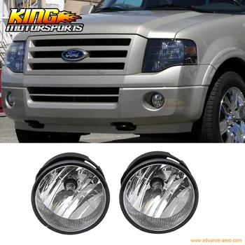 

Fit For 2007-2014 Expedition Ranger Front Fog Light Lamp LH RH Pair H10 12V 42W Clear Lens