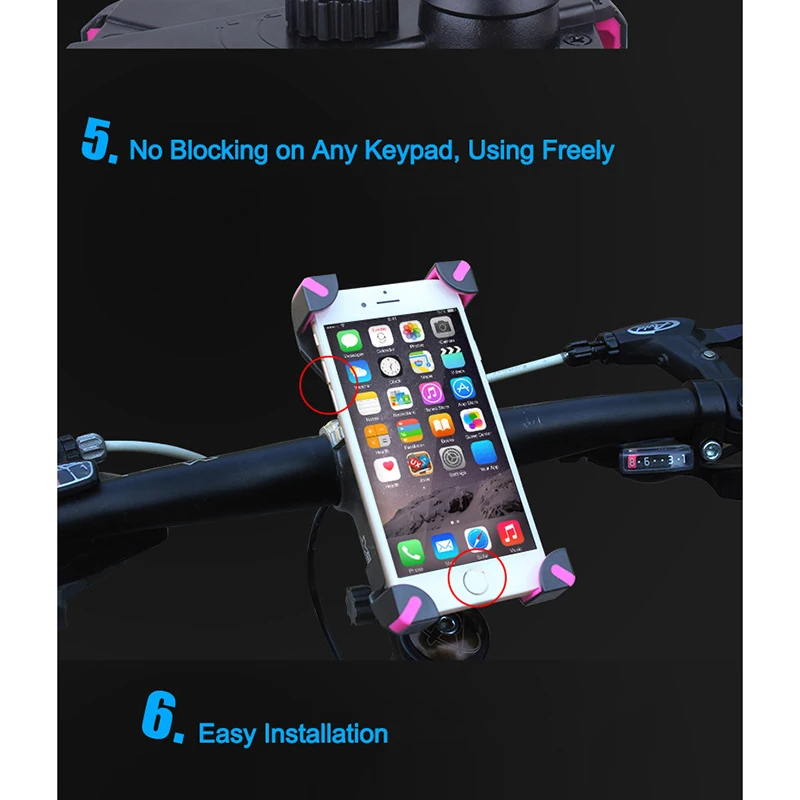 

Universal bicycle mobile phone holder electric motorcycle mountain bike mobile phone navigation device bracket for Android opera