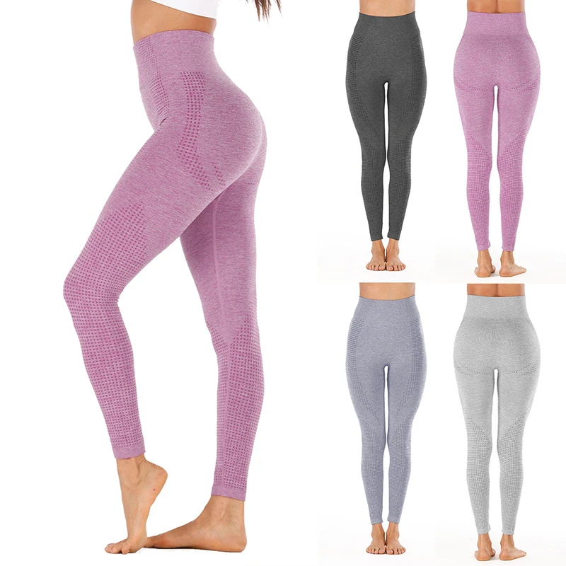 CALOFE alta cintura Stretch Gym Leggings Seamless Shark Leggings correr Ropa deportiva Mujer Pantalones deportivos Mujer|Mallas para correr| - AliExpress
