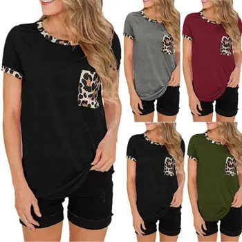 

Plus Size XXXL T-Shirts Women Short Sleeve T-Shirt Ladies Summer Casual Baggy Tops Tshirt Women Leopard Tee Tops