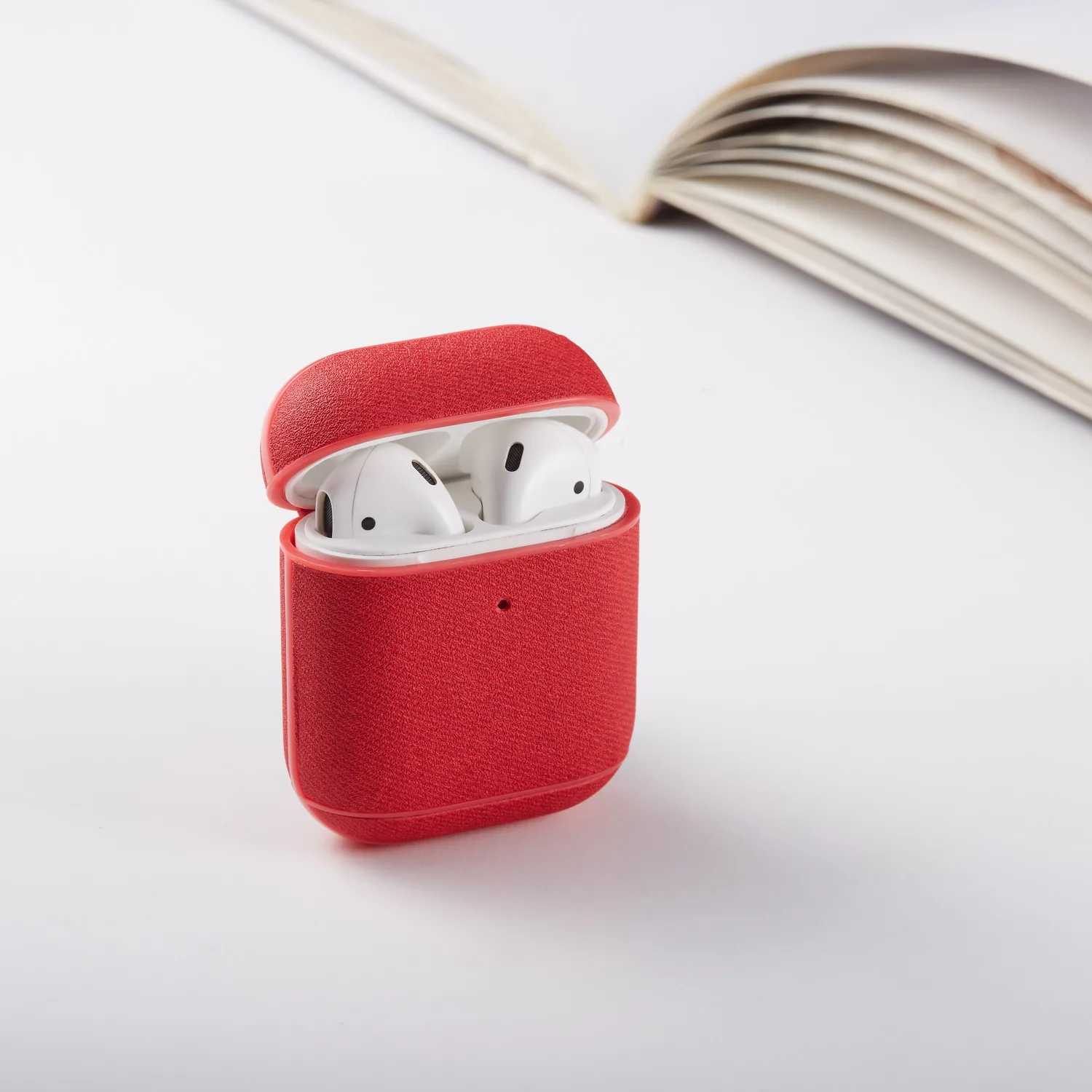 AirPods косой ткани текстуры наушники для AirPods 1 AirPods 2 поколения наушники с зарядным устройством Коробка Чехол