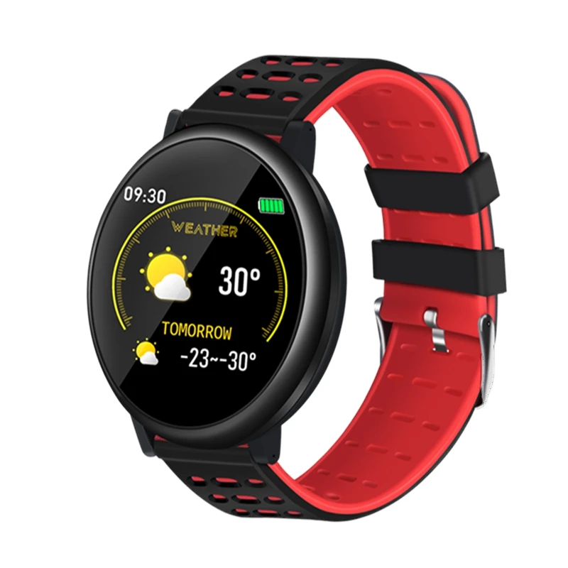 

Bakeey S30 2.5D Full Touch Screen Continuous Heart Rate Remote Camera Weather Forecast 20Days Standby buletooth Smart Watch