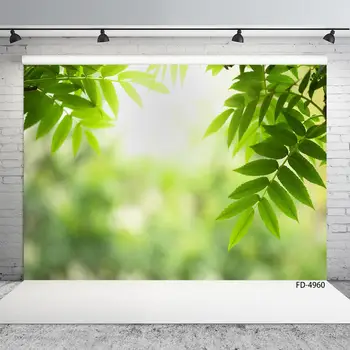 

Green Leaves Sunshine Bokeh Photographic Background Vinyl Cloth Backdrop for Baby Children Spring Party Photocall Photo Studio