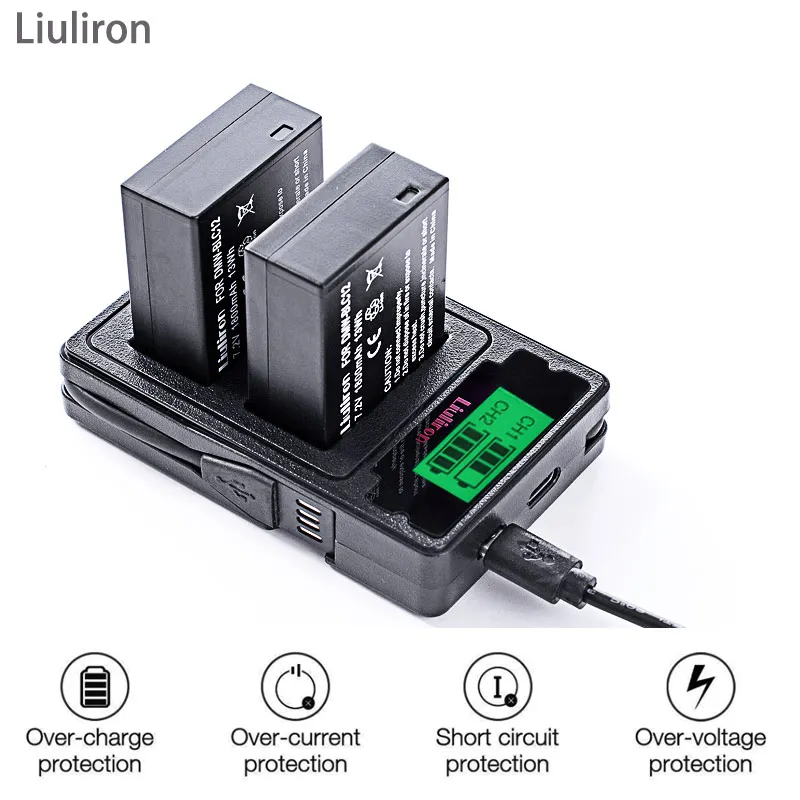 

DMW-BLC12 DMW-BLC12E DMW BLC12 Li-ion Battery + USB Dual Charger for Panasonic FZ1000 FZ200 FZ300 G5 G6 G7 GH2 BLC12 battery