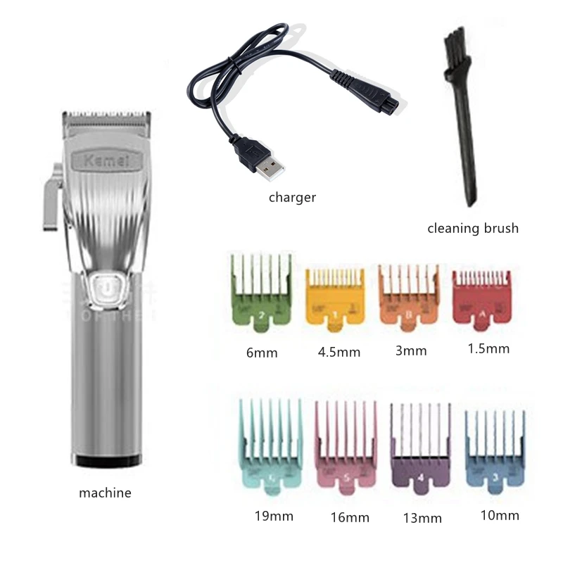 Kemei Professional Cordless Rechargeable Hair Trimmer Men Electric Hair Clipper Hairdressing Beard Grooming Shaver hair trimmer hair clipper electric shaver
