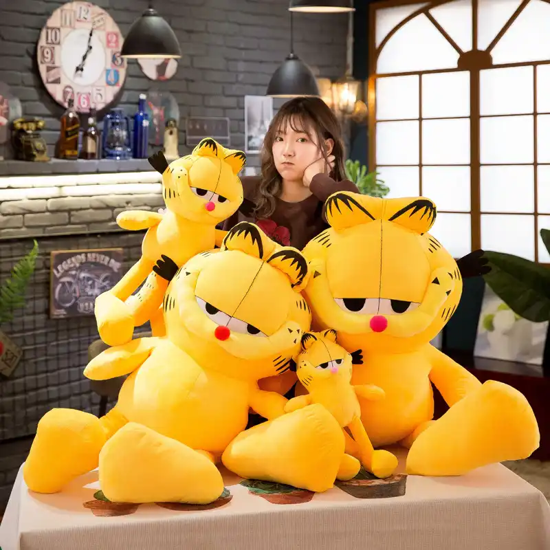 100cm Gigante Caricatura Garfield Juguetes De Peluche Garfield Gato Muneco De Peluche De Alta Calidad De La Muneca Para Los Ninos Peluches Y Munecos De Peluche Aliexpress