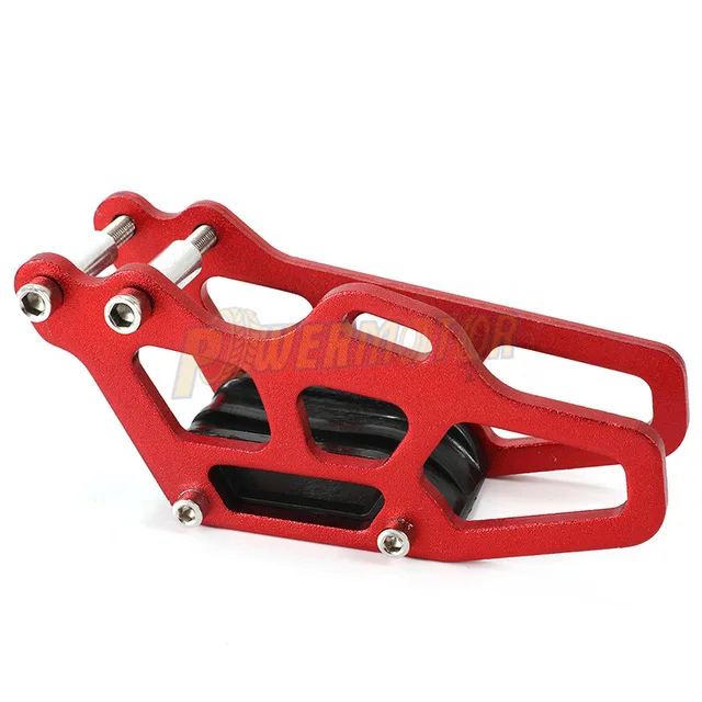Red Мотокросс цепи протектор ролик грязи CNC цепи Guard для Honda CR CRF 125 250 450R внедорожные украшения и молдинги - Цвет: Red