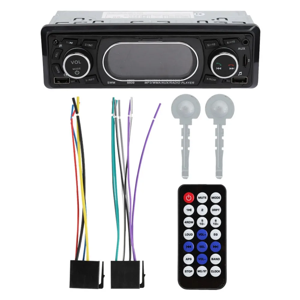 4X60 Вт большой мощности двойной USB Bluetooth Hands-free Быстрая зарядка автомобиля FM радио MP3 Playe