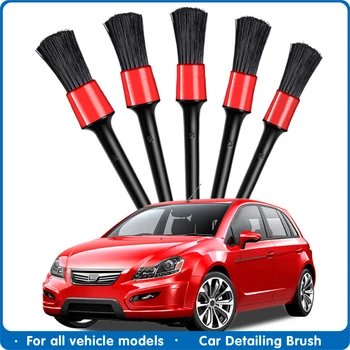 

5pcs Auto Detail Clean Tools Auto Cleaning Brushes Universal Wheel Dashboard Air Outlet Car Detailing Brush Accessories Car Wash