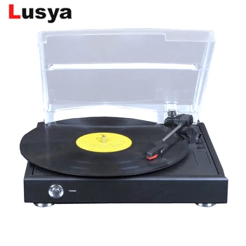 

33, 45, 78 RPM Record Player Antique Gramophone Turntable Vinyl LP Record Audio player 3 Speed USB DC 5V AUX output T0973