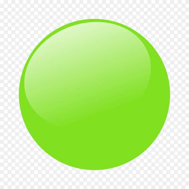 绿色光泽球png