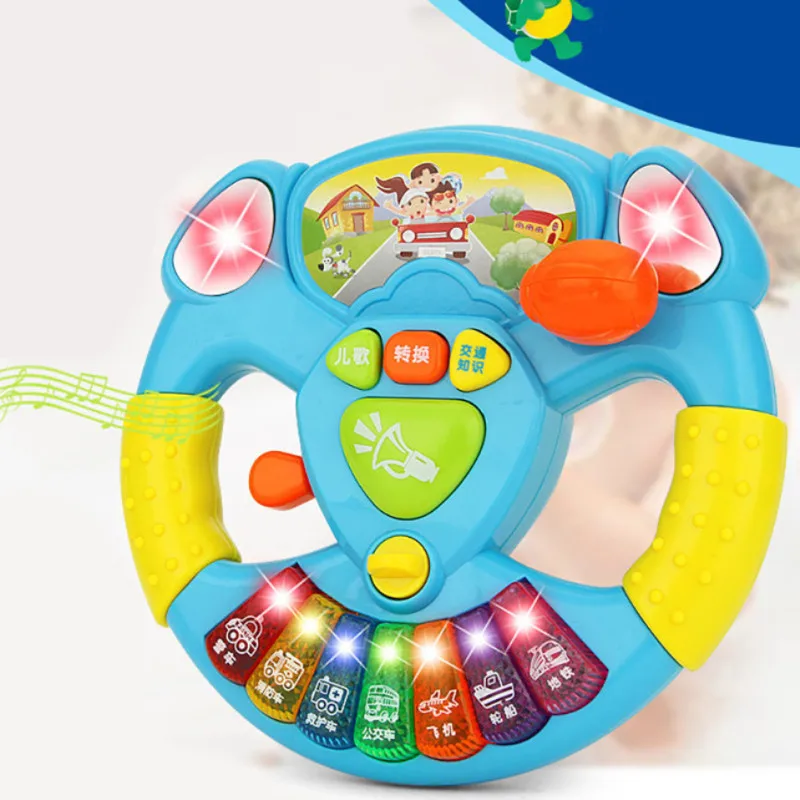 

Educational Toys for Children GiftMusical Instruments Toy Children Car Steering Wheel Model Toys Musical Handbell Developing