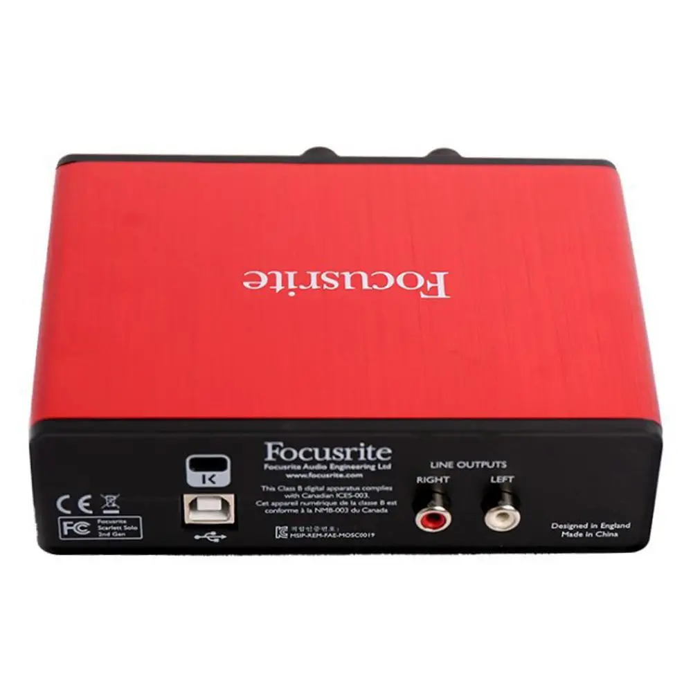 GloryStar звуковая карта 2-го поколения внешняя запись аранжирование Focusrite Scarlett Solo