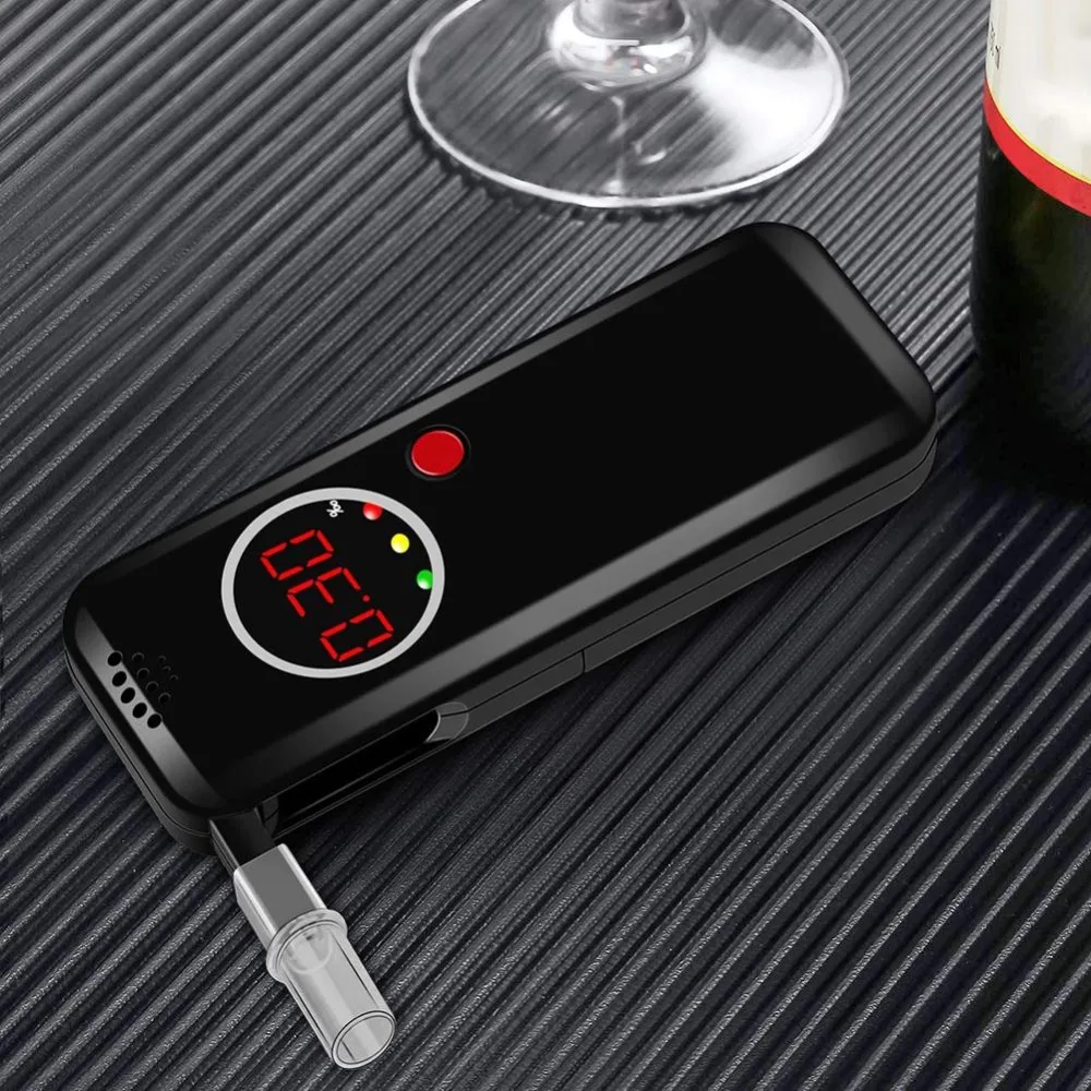 Detector de Álcool Dispositivo com Lcd Eek-marca Carro Álcool Respiração Tester Alkomat Bafômetro Analisador Testador Digital 6 Glicose no sangue