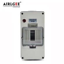 IP66 56CB4N 4-полосная мини водонепроницаемый пластиковый работающий на постоянном токе от солнечных батарей водонепроницаемая распределительная коробка/распределительная коробка для декорирования миниатюрных автомат защити цепи