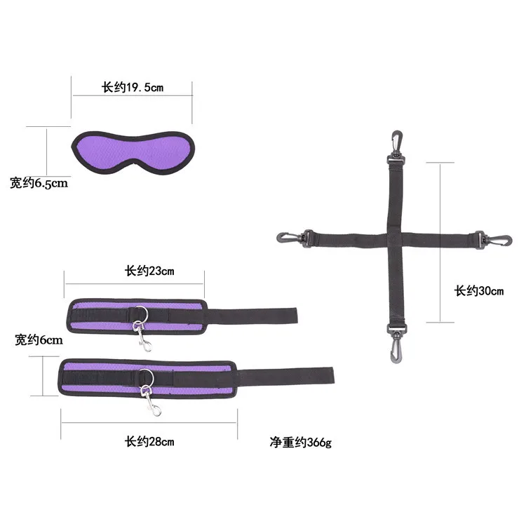 Кровать Связывание бинт ткань связанные руки и ноги с завязанными глазами патч экспорт секс игрушечные наручники