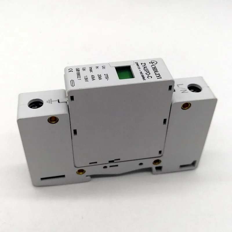 C-40 1P 20KA~ 40KA~ 275V AC SPD House Защита от перенапряжения защитное Низковольтное предохранительное устройство 1P+ N защита от молнии