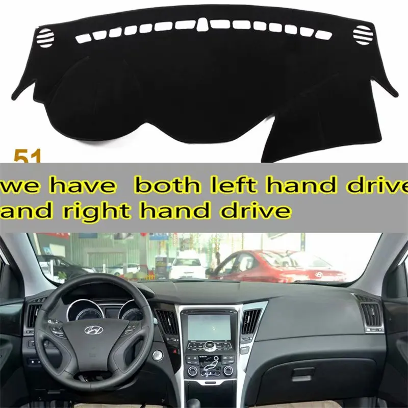 Для Hyundai Sonata I45 2009 2010 2011 2012 2013 коврик для приборной панели аксессуары стайлинга