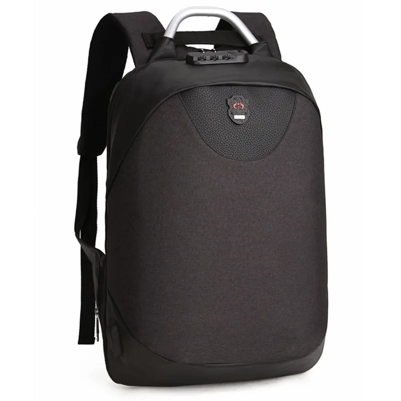 Модный рюкзак для студентов противокражная сумка Мужской Рюкзак USB 15,6 дюймов ноутбук путешествия бизнес рюкзаки мужские водонепроницаемые уличные сумки