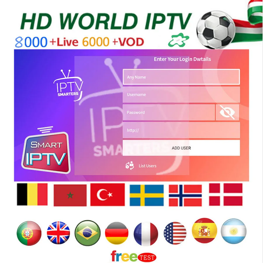 Стабильный IPTV подписка albania арабский Испания 4K 8000+ Жизнь 6000+ VOD Франция взрослые каналы Португалия Для Смарт Android ПК