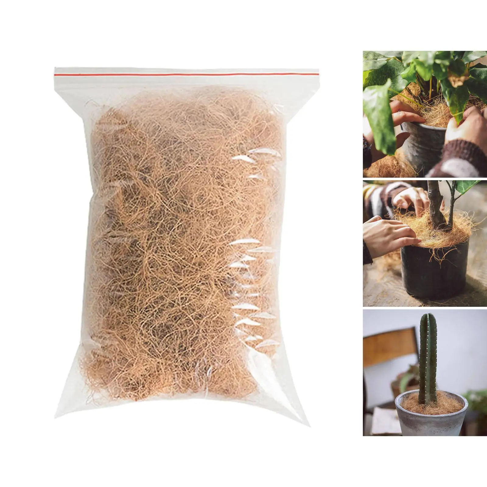 장 코코넛 껍질 섬유 난초 새 둥지, 토양 온도 유지, PH 균형 정원 심기 용품, 500g