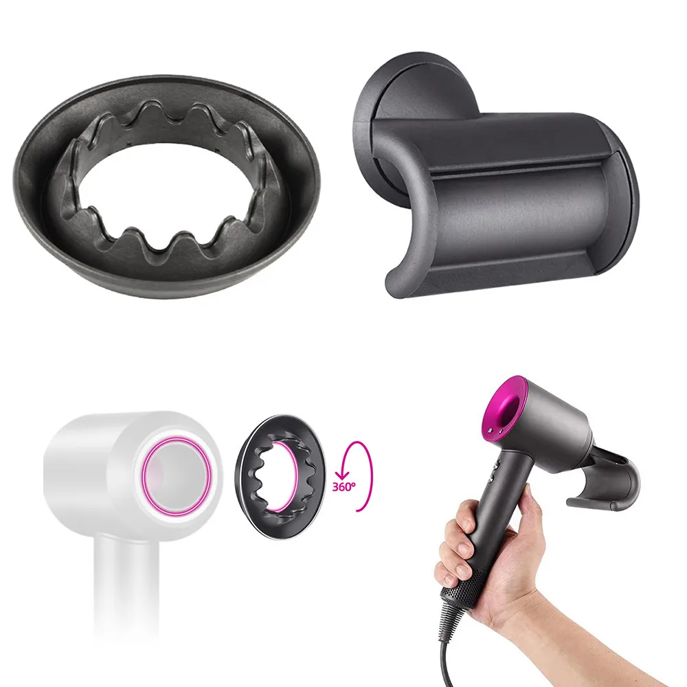Coanda Effect Anti-flying Nozzle Attachment Tool For Dyson Supersonic Hair Dryer HD01 HD03 HD08 Wide Tooth Comb Hair Styling
